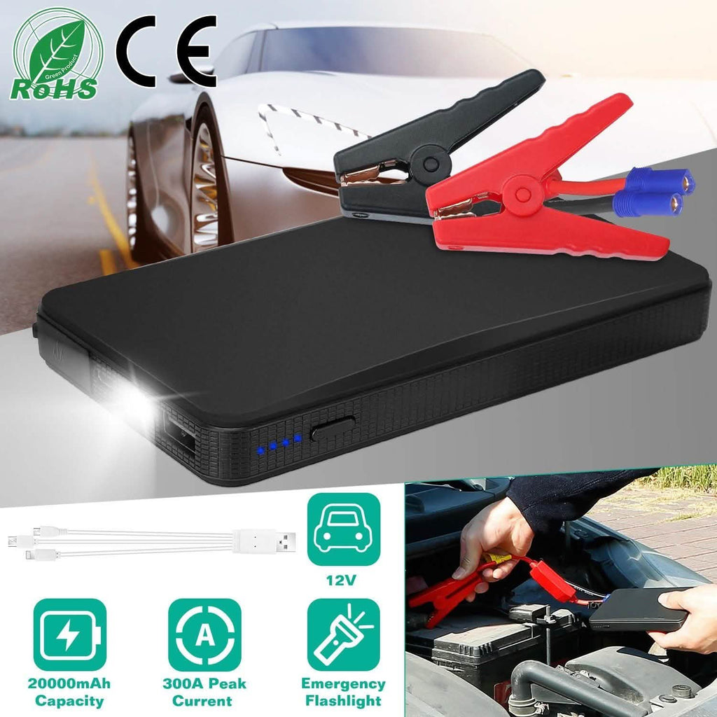 Portable Jump Starter — 300A Peak, 20000mAh