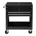 2-Drawer Rolling Mechanics Tool Cart with Slide-Top Storage